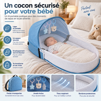 Lit Bébe Pliable de Voyage 0–12 Mois Portable