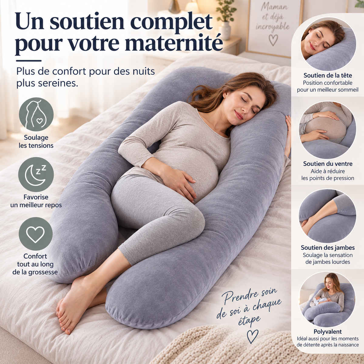 Coussin de Grossesse Ergonomique