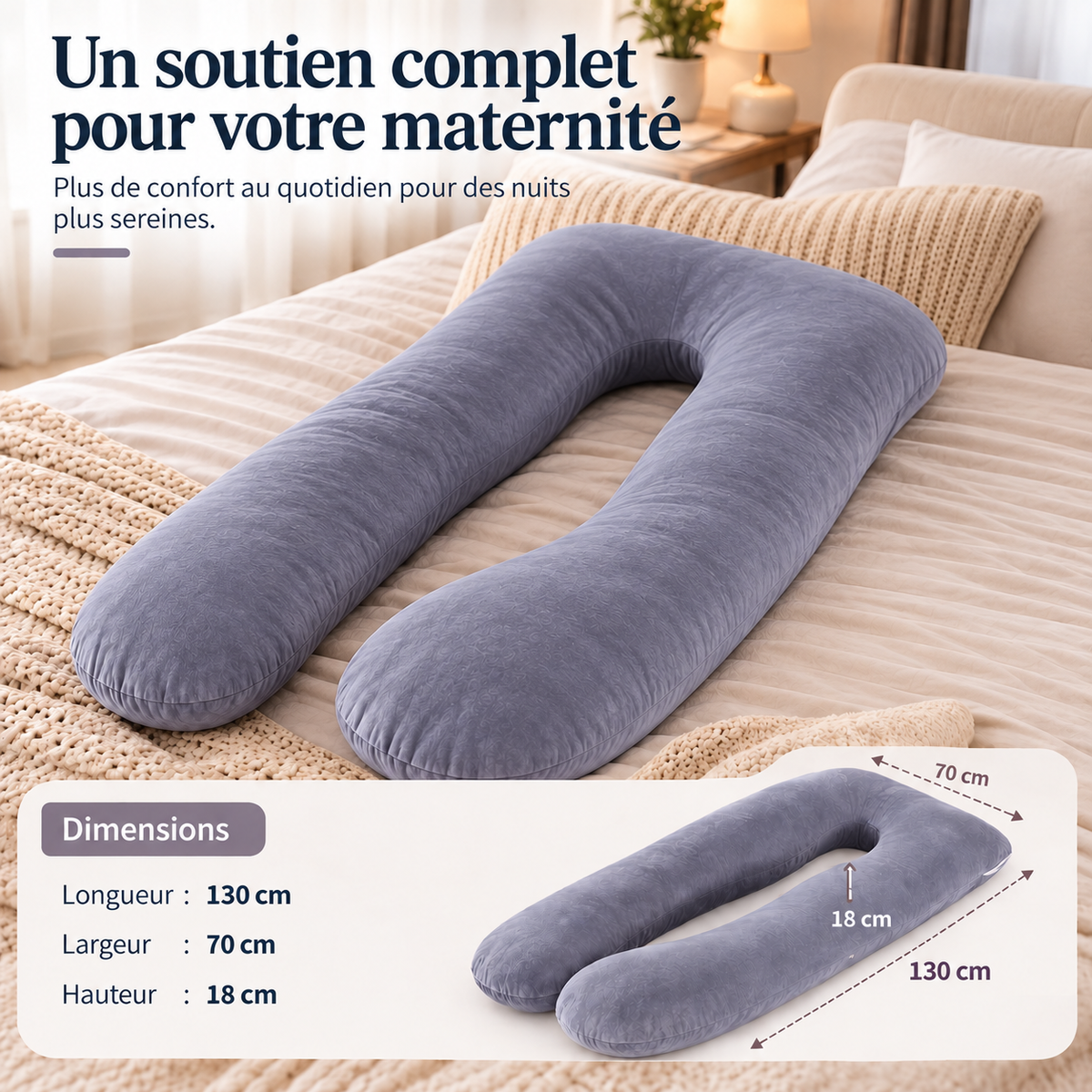 Coussin de Grossesse Ergonomique