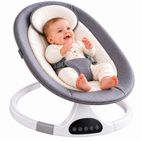 Balancelle Bébé Électrique Télécommande Moustiquaire 0–18 Mois